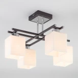 Потолочная люстра Eurosvet 70018 70018/4 хром/венге