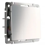 Выключатель одноклавишный проходной (глянцевый никель) Werkel W1112002 (a051092)