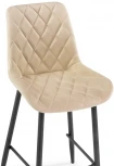 Барный стул Баодин велюр бежевый / черный 502115 Woodville