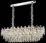 Подвесная люстра ярусная Wertmark Lazzara WE107.15.103 (220V, хрусталь, на цепи)