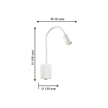 Бра на гибкой ножке для чтения Favourite Murum 1958-1W (LED, 220V, выключатель)