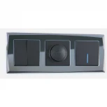 Рамка на 3 поста Diamant (черный) Werkel W0031208 (a051446)