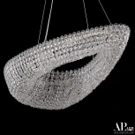 Подвесная люстра светодиодная APL LED Sicilia SH509.0.70.A.Ni.3000 (220V, хрусталь, на тросе)
