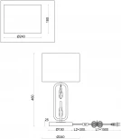 Интерьерная настолная лампа Freya Riverside FR1007TL-01BS (220V, выключатель)