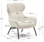 Кресло La Forma (ex Julia Grup) Belina (Белый/ Фанера)