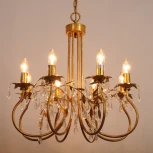 Подвесная люстра Abrasax Suzanne SD0812/8 (220V, на цепи, цветы, листья)