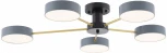 Потолочная люстра светодиодная на штанге Arte Milano Ferrara 252006/5 Bk/Gr (220V, круглые)