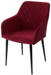 Стул BRANDY-X ВИННЫЙ #16, велюр / черный каркас