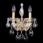 Бра Crystal Lux Isabel AP2 GOLD/TRANSPARENT (220V, подвески, подсвечник, свеча)