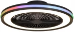 Потолочная люстра RGB светодиодная с вентилятором Mantra Gamer 7862 (220V, пульт управления, круглые)