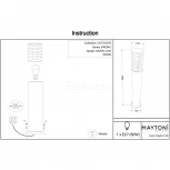Наземный светильник Maytoni Bronx O576FL-01B (220V, IP54)