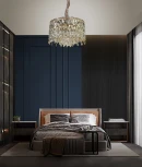 Подвесная люстра Fluorite The Empress FL1061-11P (220V, хрусталь, на цепи, круглые)