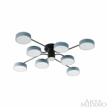 Потолочная люстра на штанге Arte Milano Ferrara 253039/8+1 Bk/Gr (LED, 220V, круглые)