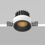 Встраиваемый светильник под гипсокартон Maytoni Round DL058-12W2.7K-TRS-B (LED, 220V, круглые)