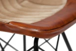 Стул Secret De Maison GETS ( mod. M-14529 ) коричневый (металл/кожа буйвола/ткань хлопок)