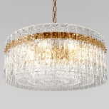 Подвесная люстра Loft It Nevada 10297/600 French gold (220V, хрусталь, на цепи, круглые)