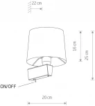 Бра с выключателем Nowodvorski Chillin 8201