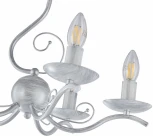 Подвесная люстра Arte Milano Amalfi-9934 339934/5 WT+SL (220V, на цепи, подсвечник, свеча)