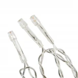 Бахрома светодиодная со статическим свечением, 6м. соединяемая, 80 светодиодов, разноцветный свет Uniel ULD-B6006-080/STK MULTI IP44