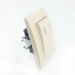 Переключатель двухклавишный (слоновая кость) Stekker Эрна 39920