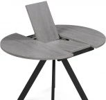 Деревянный стол Notta Трейси 90(120)х90х75 бетон / черный 533167