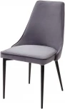 Обеденный стул M-City NEPAL-P СЕРЫЙ #27, велюр/ черный каркас