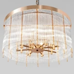 Подвесная люстра Loft It Montana 10299/600 French gold (220V, хрусталь, на цепи, круглые)