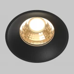 Встраиваемый светильник под гипсокартон Maytoni Round DL058-12W2.7K-TRS-B (LED, 220V, круглые)