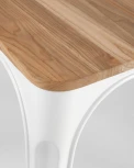 Стул Stool Group TOLIX WOOD белый глянцевый УТ000001859