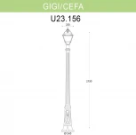 Наземный фонарь Fumagalli Cefa U23.156.000.VXF1R (220V, IP55)