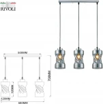 Светильник подвесной Tiffany 9108-203 3 * Е27 60 Вт