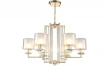 Подвесная люстра Crystal Lux Nicolas SP-PL6 GOLD/WHITE (220V, на цепи)
