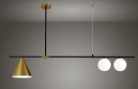 Подвесной светильник Moderli Dellay V4010-3P (220V, на тросе, шарики, асимметрия)