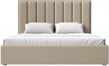 Кровать интерьерная Афродита 200 (Бежевый/Экокожа) Лига Диванов арт.120624