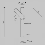 Спот Maytoni Utility MOD433WL-L3B3K (регулировка яркости, LED, 220V, сенсорный выключатель, круглые)