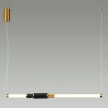 Подвесной светильник Odeon Light Marmi 4361/14L MIDCENT черный мрамор/антич. бронза/металл/акрил (ВЕРТ. И ГОРИЗОНТ) IP20 LED 14W 3000K 220V (на тросе)