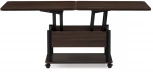 Стол-трансформер Виват темный венге / черный 402950 Woodville