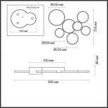Потолочная люстра Lumion Norbert 5256/99CL