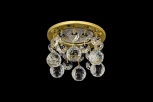 Встраиваемый светильник хрустальный Dio D'Arte Osimo Gold GU10.5.14.8.118 G (220V, круглые)