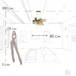 Подвесная люстра Loft It Britannica 10401/800L (220V, на цепи)