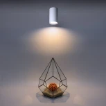 Точечный светильник накладной Wolta WSL-GU10/01W под лампу GU10 Белый BASIC