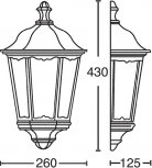 Уличный настенный фонарь Oasis Light PETERSBURG M 79855 W (220V, фонарь, IP44)