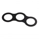 Рамка для трех встраиваемых светильников Novotech Metis, овал, черный