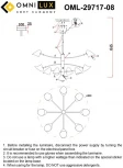 Потолочная люстра на штанге Omnilux Mearino OML-29717-08 (220V)