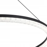 Подвесной светильник ST Luce SL1018 SL1018.413.01 черный/прозрачный LED 1*54W 4000K (220V, на проводе, кольцо)