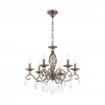 Подвесная люстра Maytoni Grace RC247-PL-06-R (220V, подвески, на цепи, подсвечник, свеча)