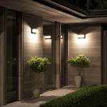 Настенный светильник уличный ST Luce Combo SL9532.401.01 черный/белый LED 1*15W (220V, IP65)