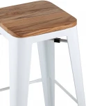 Стул барный Stool Group TOLIX WOOD белый глянцевый УТ000001864