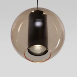 Подвесной светильник Eurosvet Cobble 50258/3 LED дымчатый/ бежевый/ шоколад (220V, на проводе, шарики)