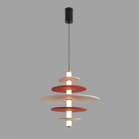 Подвесной светильник светодиодный Lumion Felta 8296/14ALчерный/бежевый/бурый, металл/фетр/акрил LED 14W 3000K 220V (на проводе, круглые)